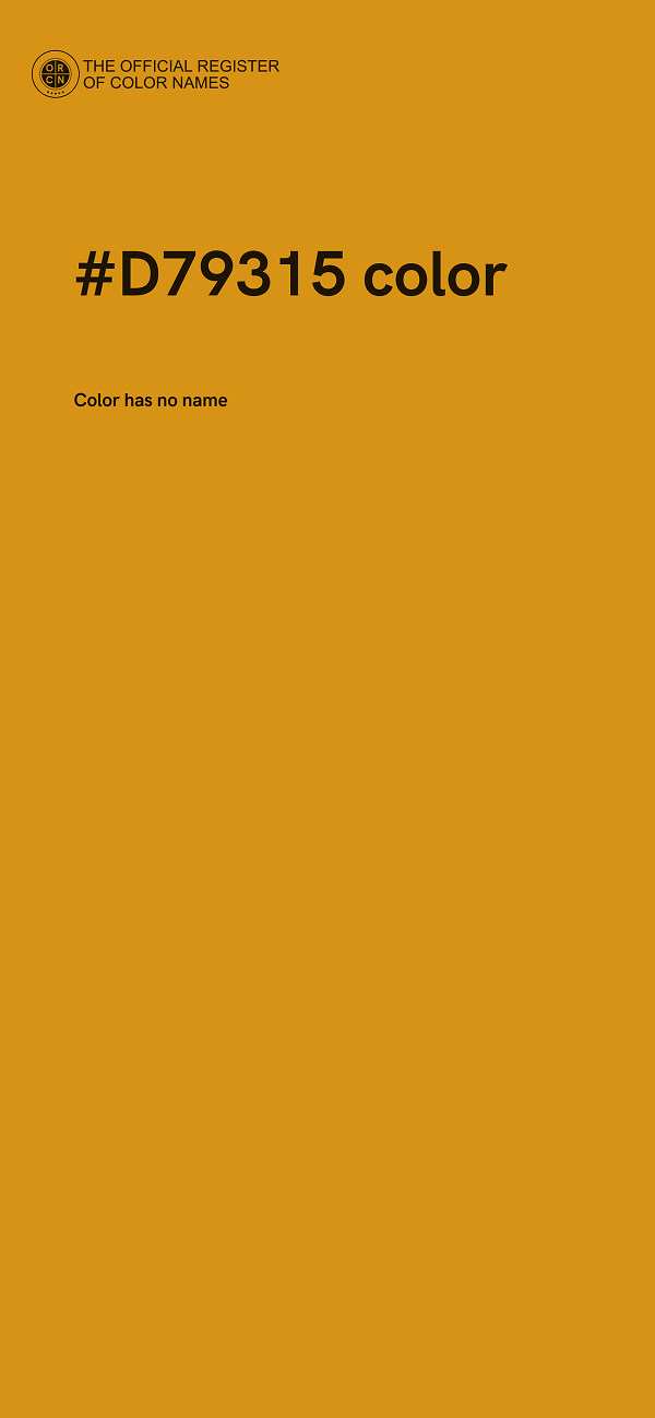 #D79315 color image