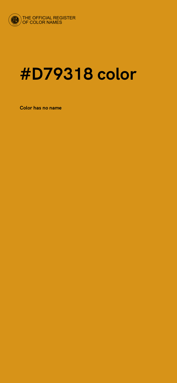#D79318 color image