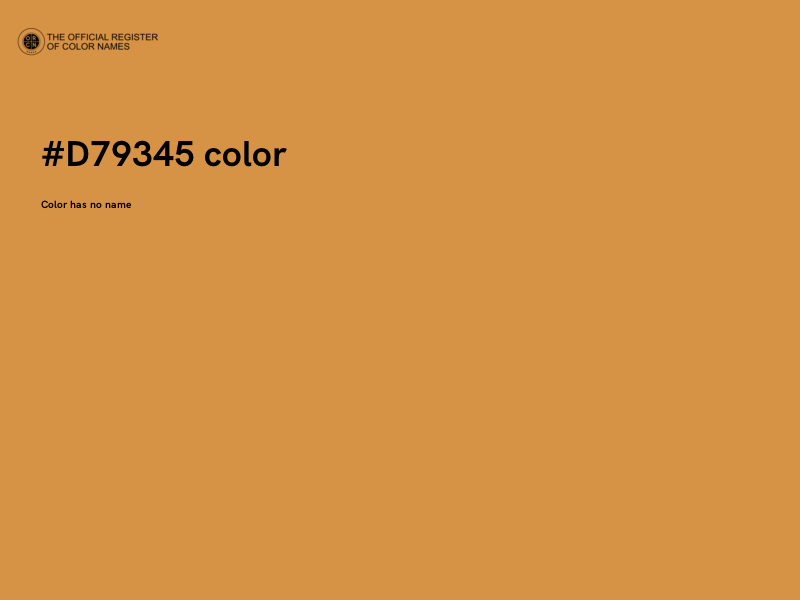 #D79345 color image