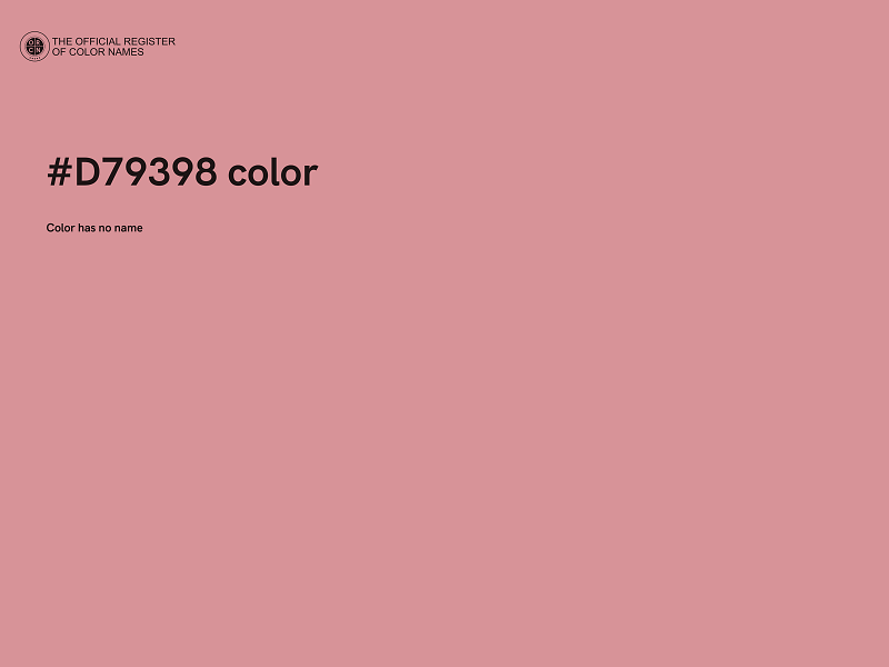 #D79398 color image