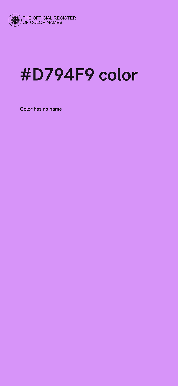 #D794F9 color image