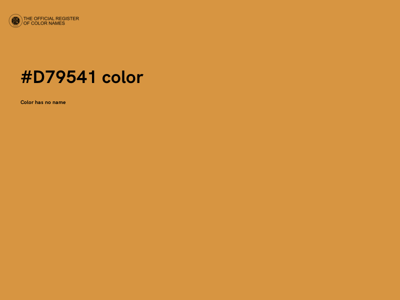 #D79541 color image