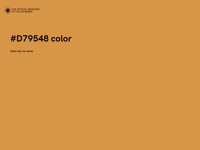 #D79548 color image