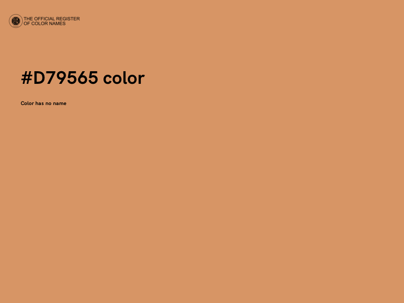 #D79565 color image