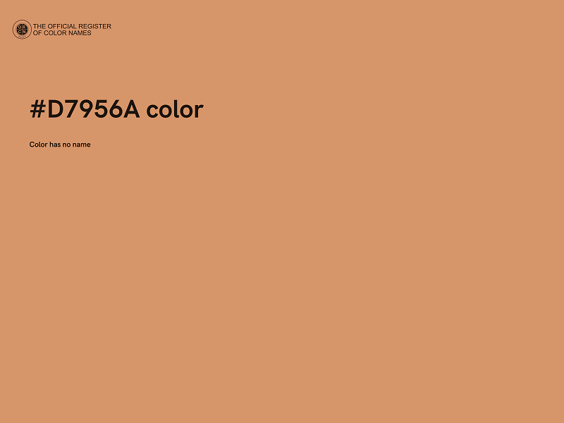 #D7956A color image