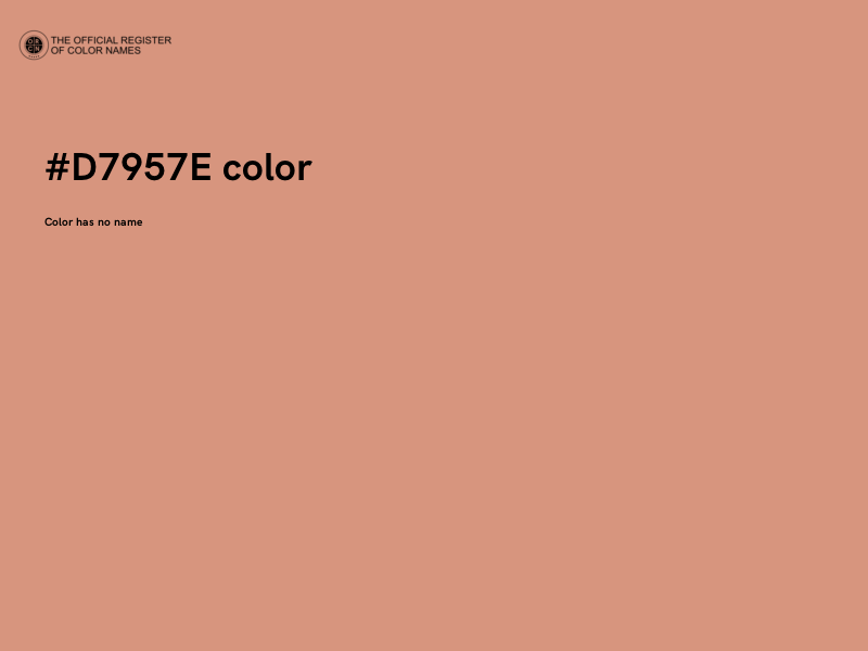 #D7957E color image