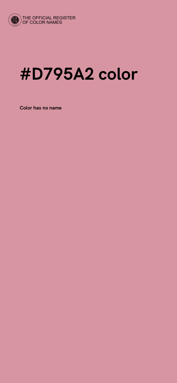 #D795A2 color image