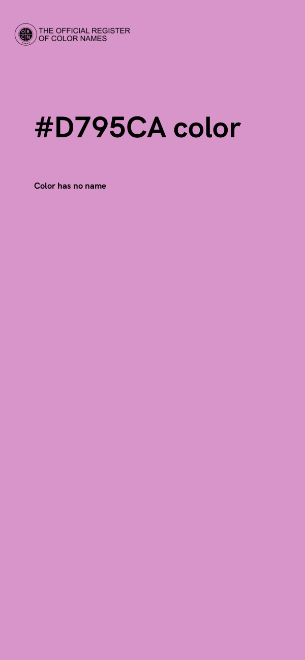 #D795CA color image