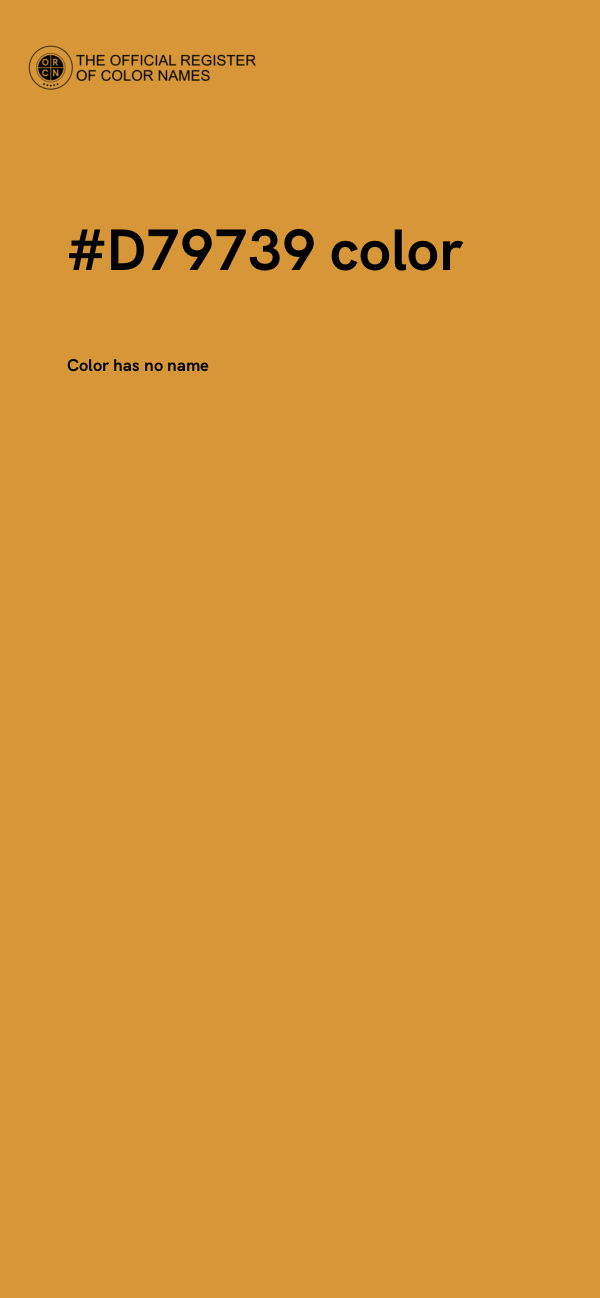 #D79739 color image