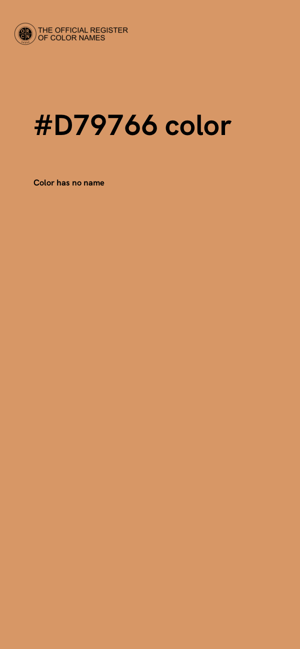 #D79766 color image