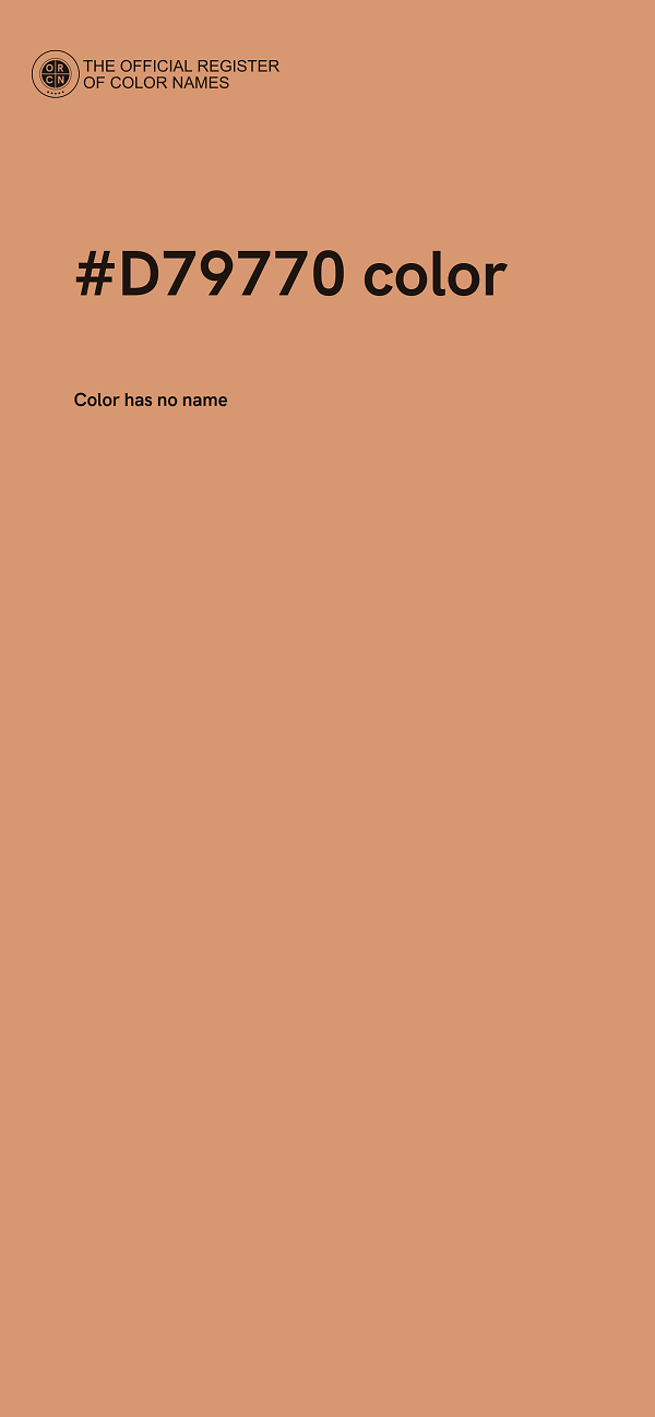 #D79770 color image