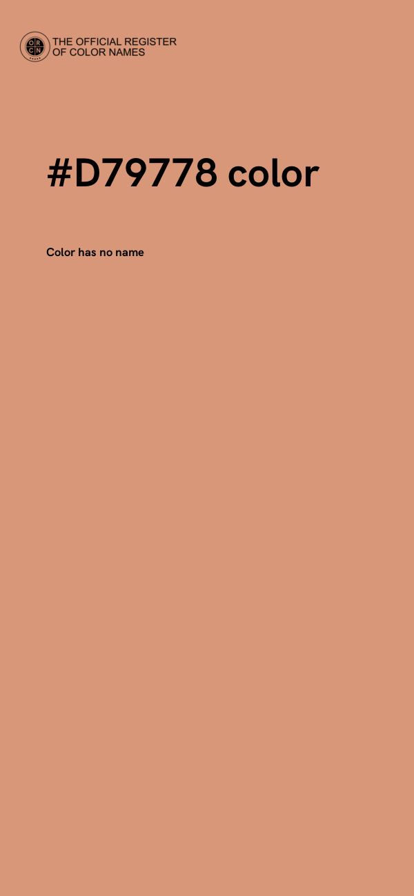 #D79778 color image