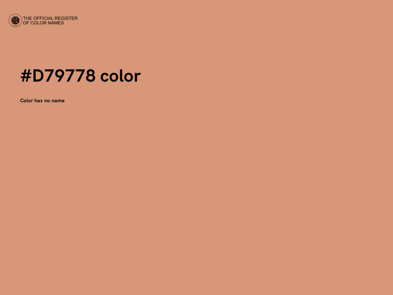 #D79778 color image