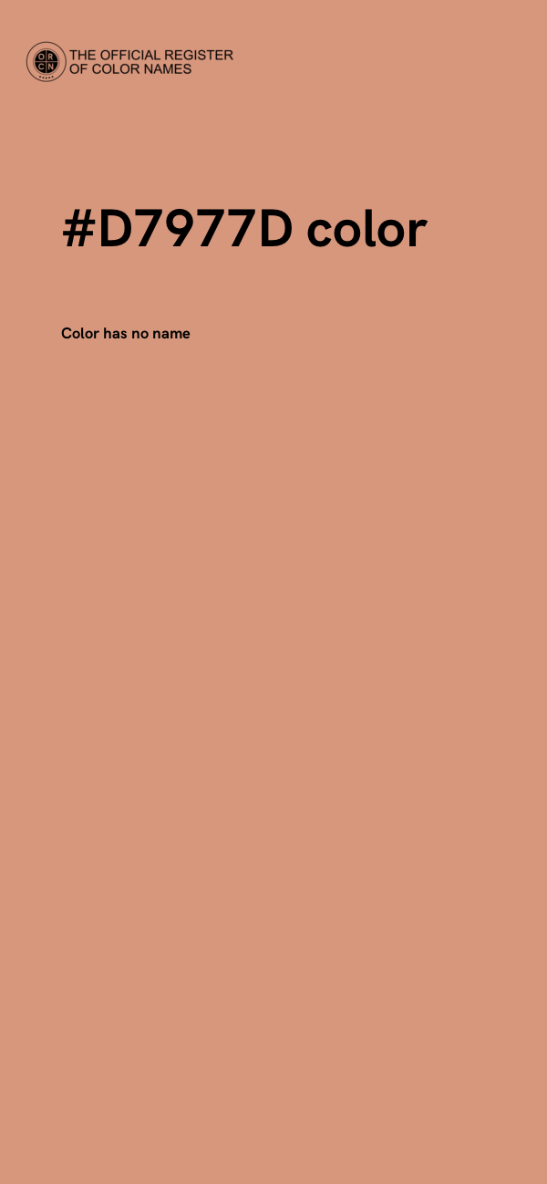 #D7977D color image