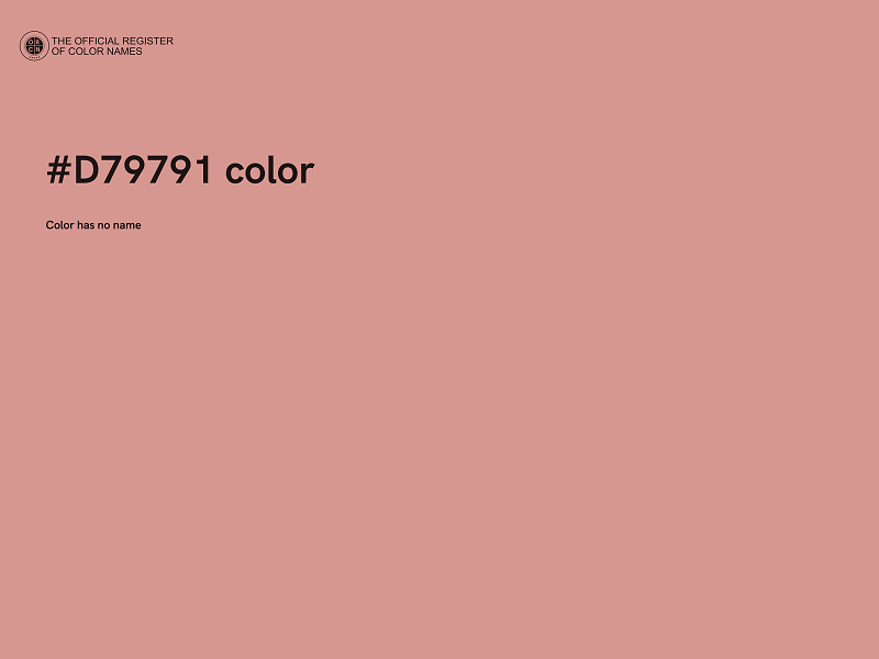 #D79791 color image