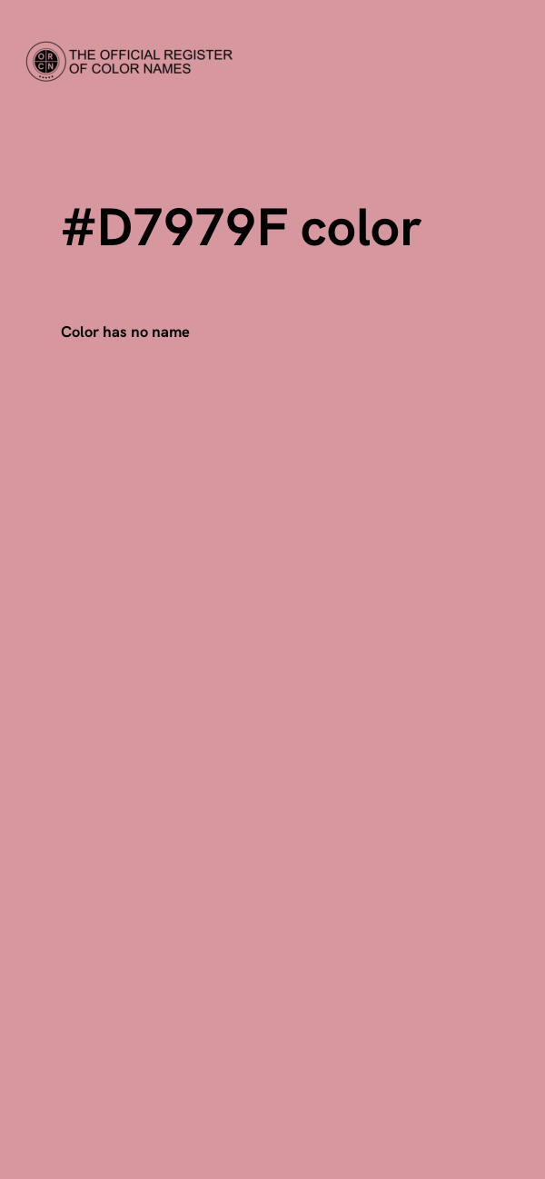 #D7979F color image