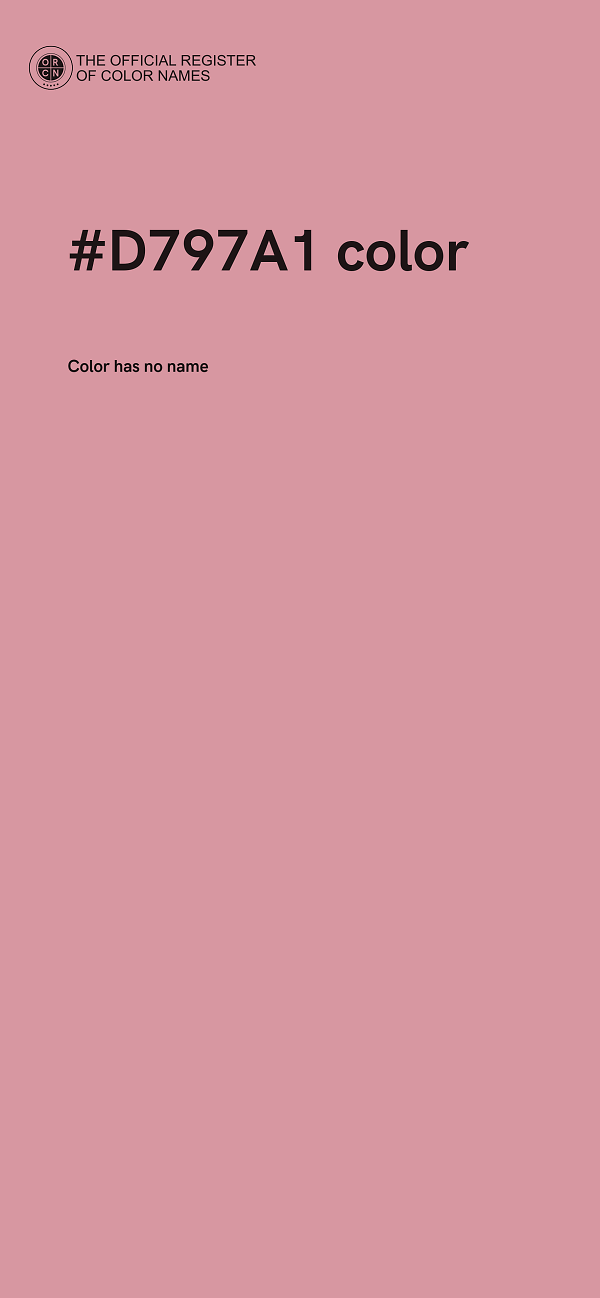 #D797A1 color image