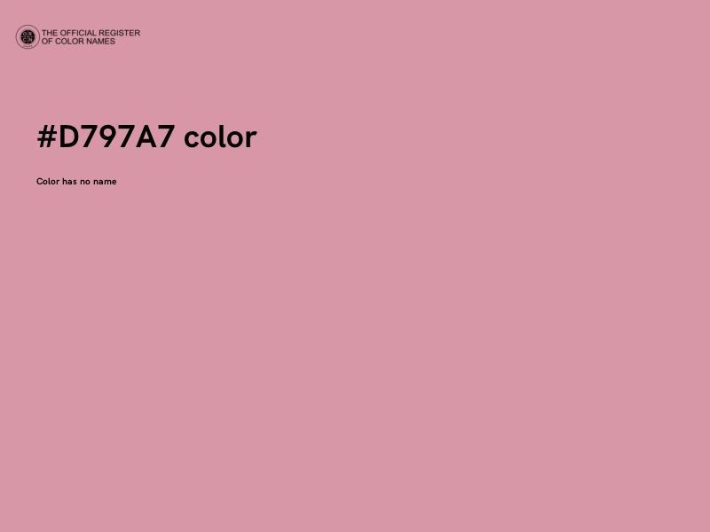 #D797A7 color image