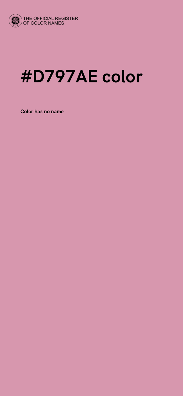 #D797AE color image
