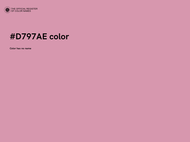 #D797AE color image