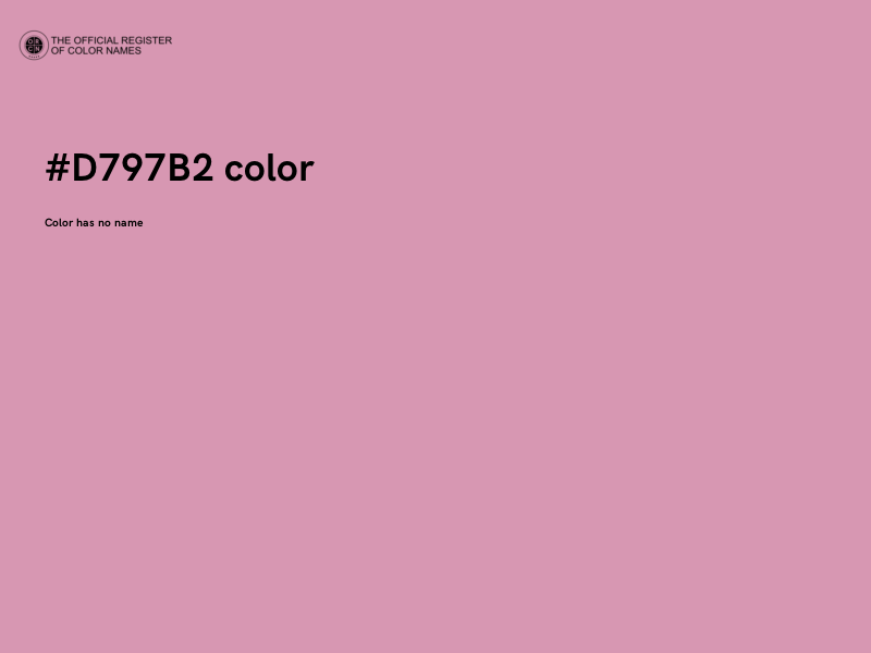 #D797B2 color image