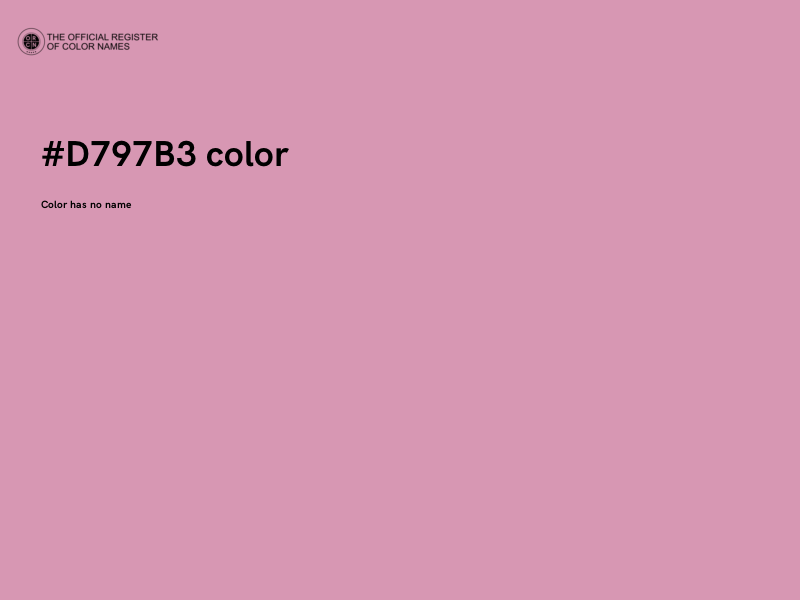 #D797B3 color image