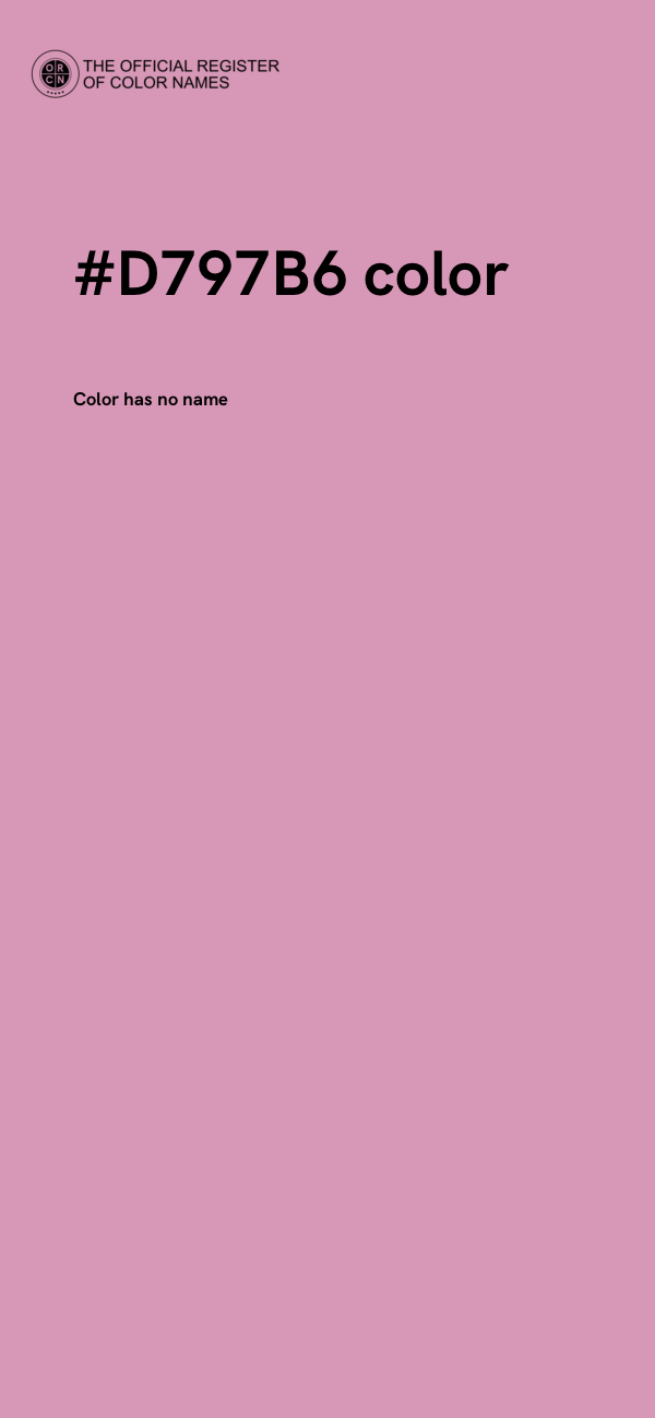 #D797B6 color image