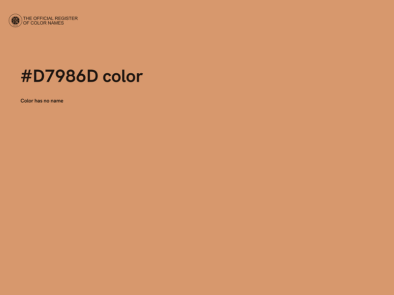 #D7986D color image