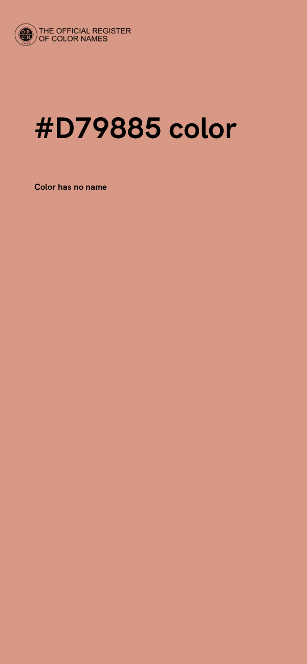#D79885 color image