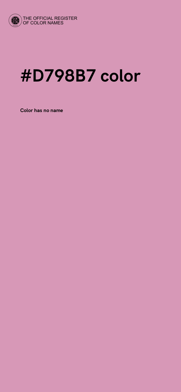 #D798B7 color image