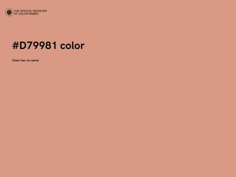 #D79981 color image
