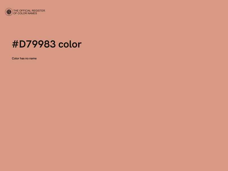 #D79983 color image