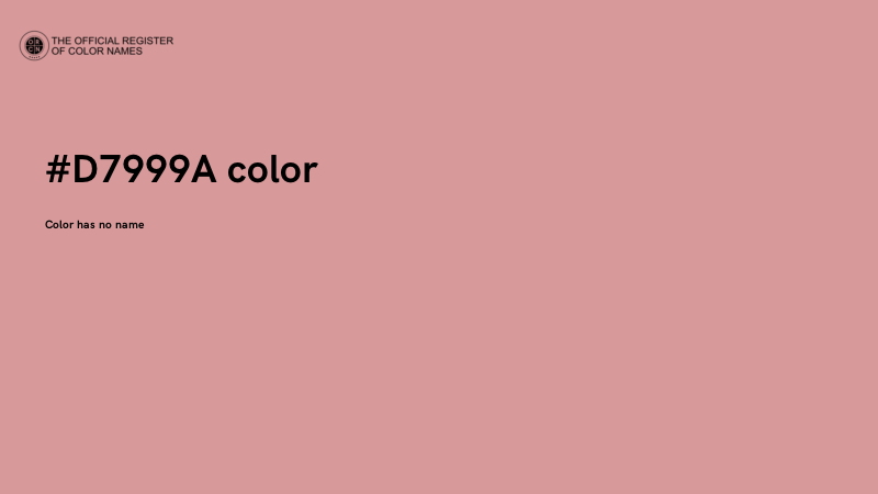 #D7999A color image