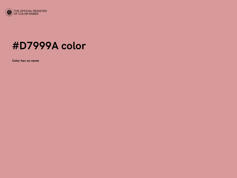 #D7999A color image