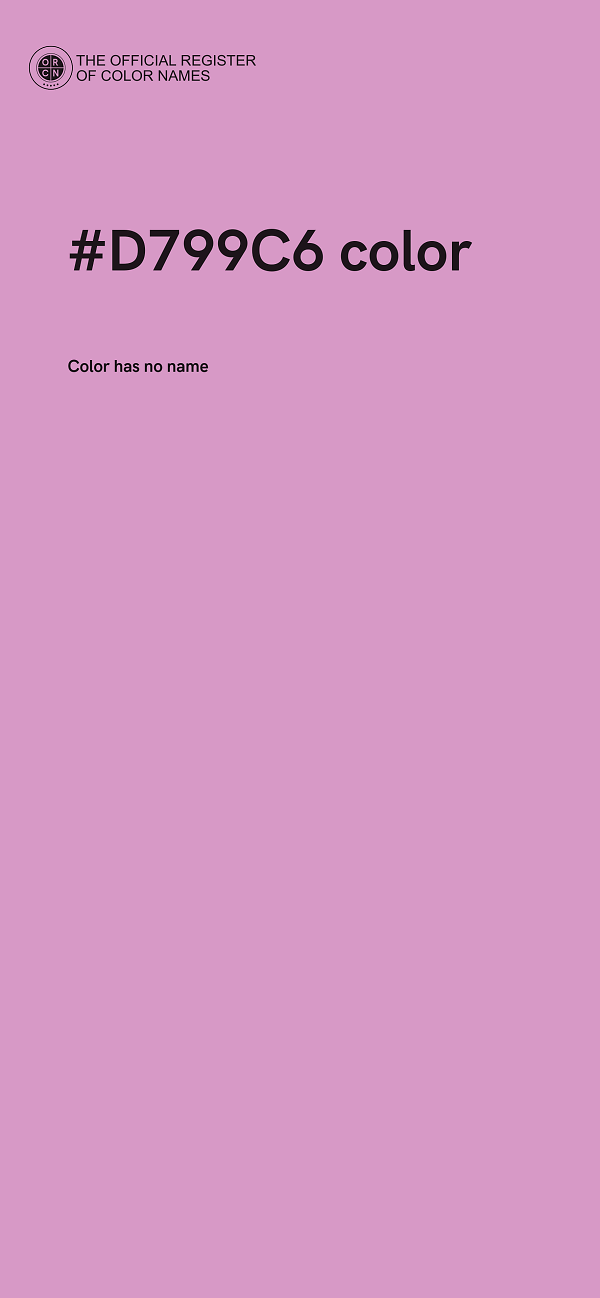 #D799C6 color image