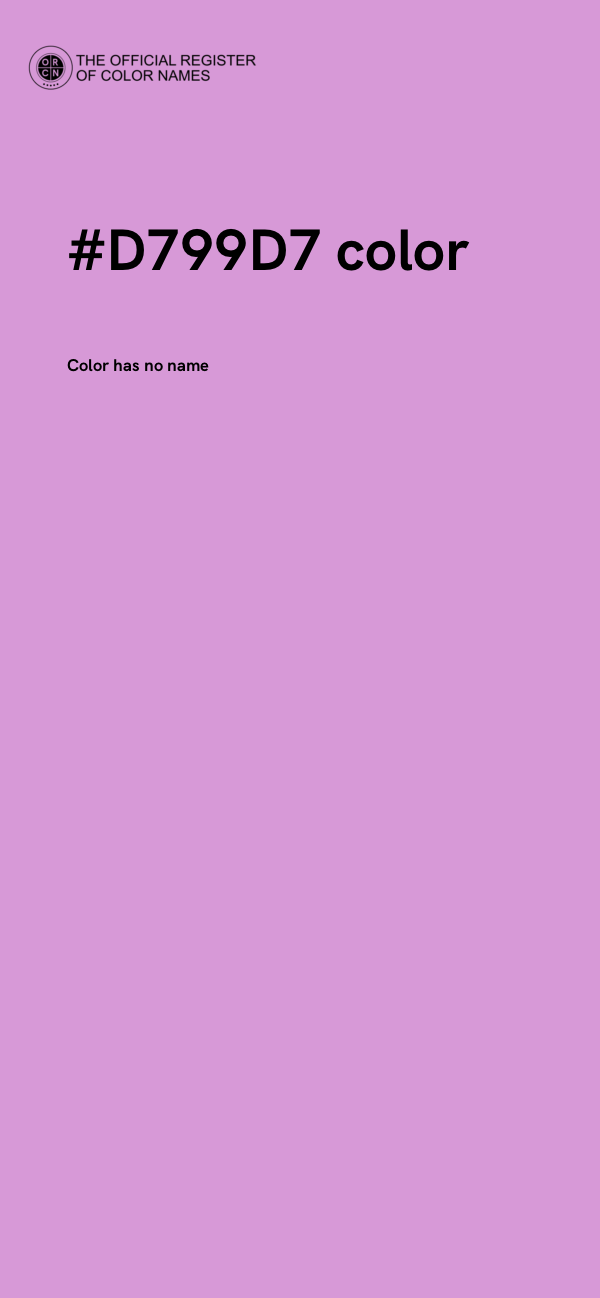 #D799D7 color image
