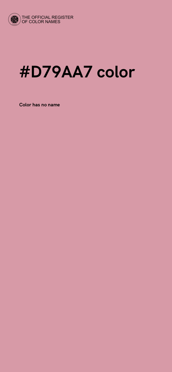 #D79AA7 color image