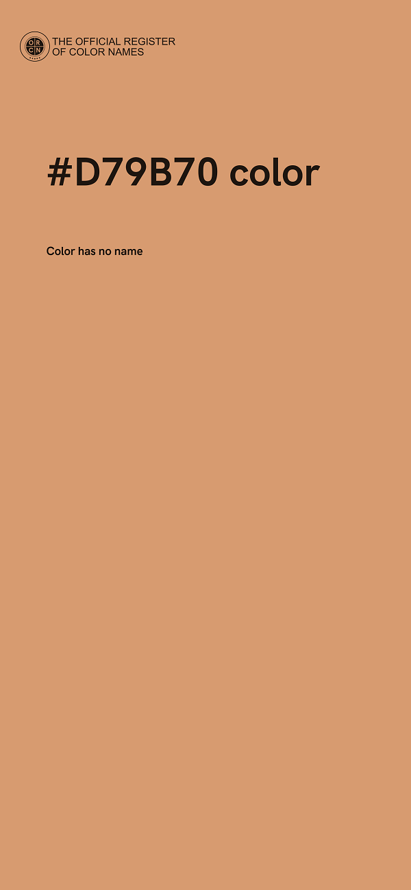 #D79B70 color image