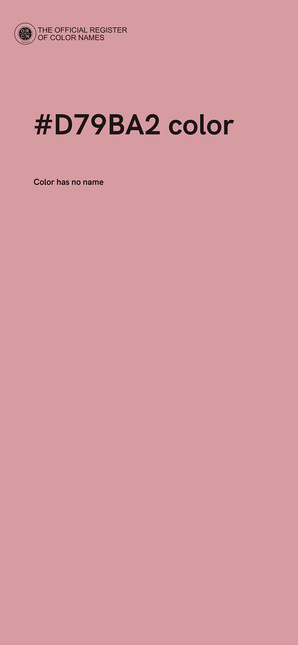 #D79BA2 color image