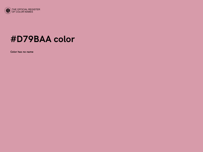 #D79BAA color image