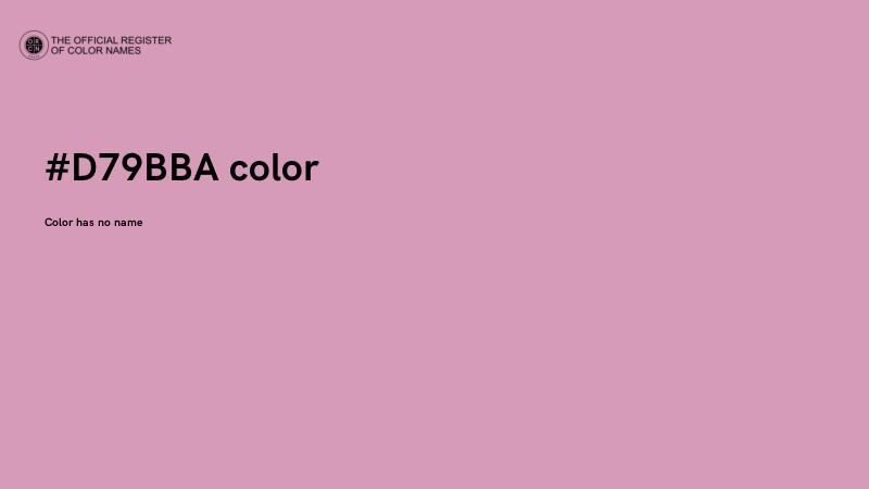 #D79BBA color image