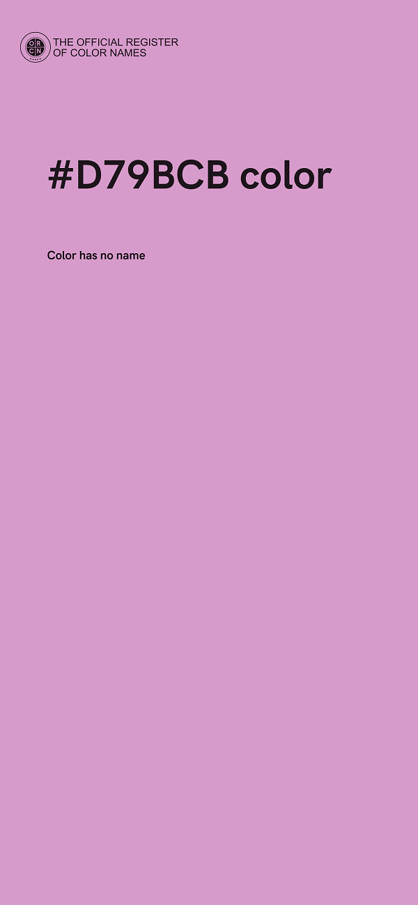 #D79BCB color image