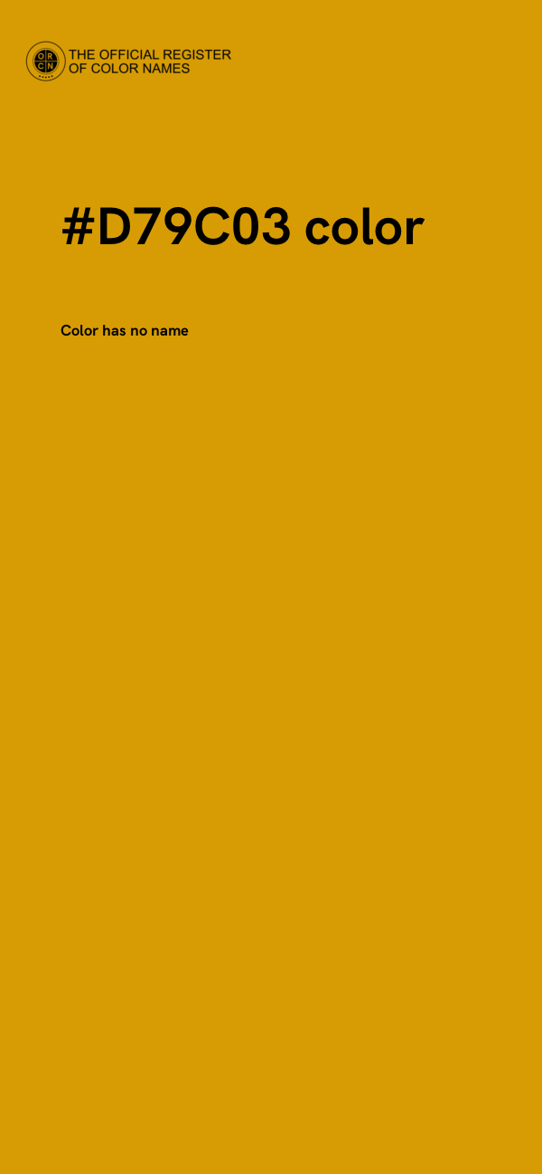 #D79C03 color image