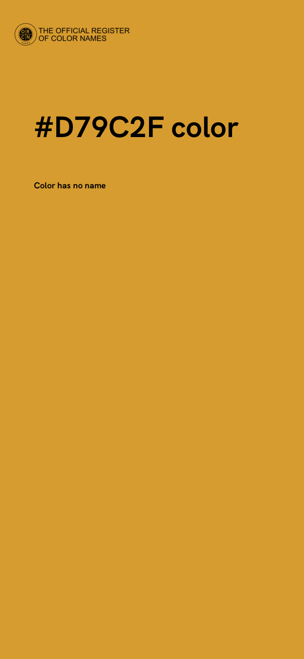 #D79C2F color image