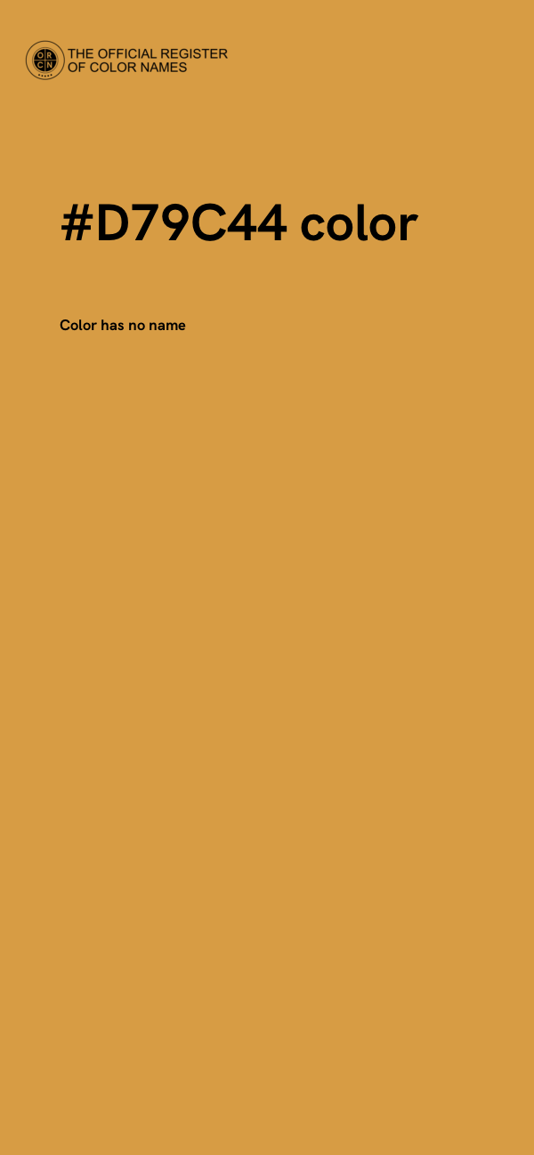 #D79C44 color image