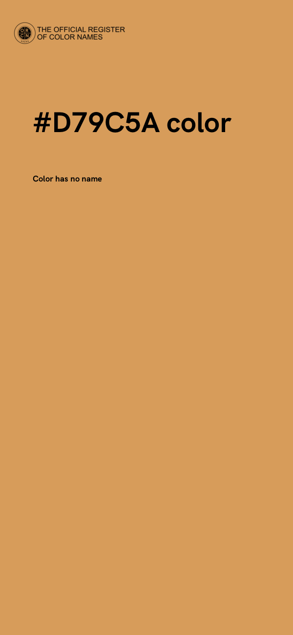 #D79C5A color image