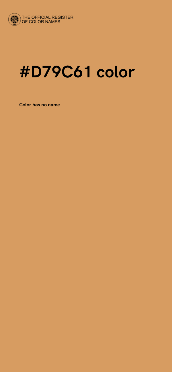 #D79C61 color image