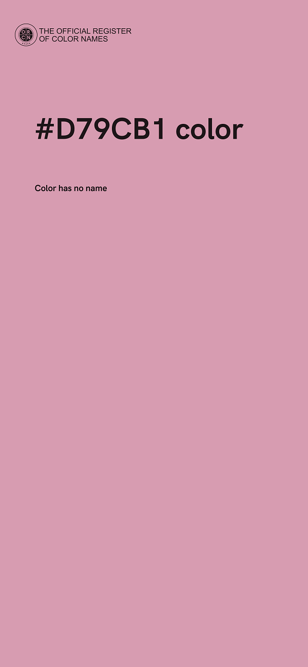 #D79CB1 color image