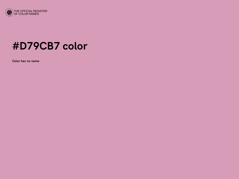 #D79CB7 color image