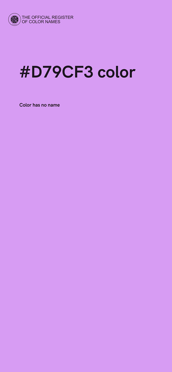 #D79CF3 color image